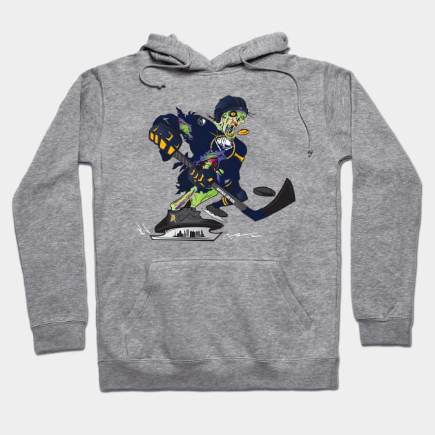 Buffalo Sabres Zombie Hoodie by Bishop Graphics